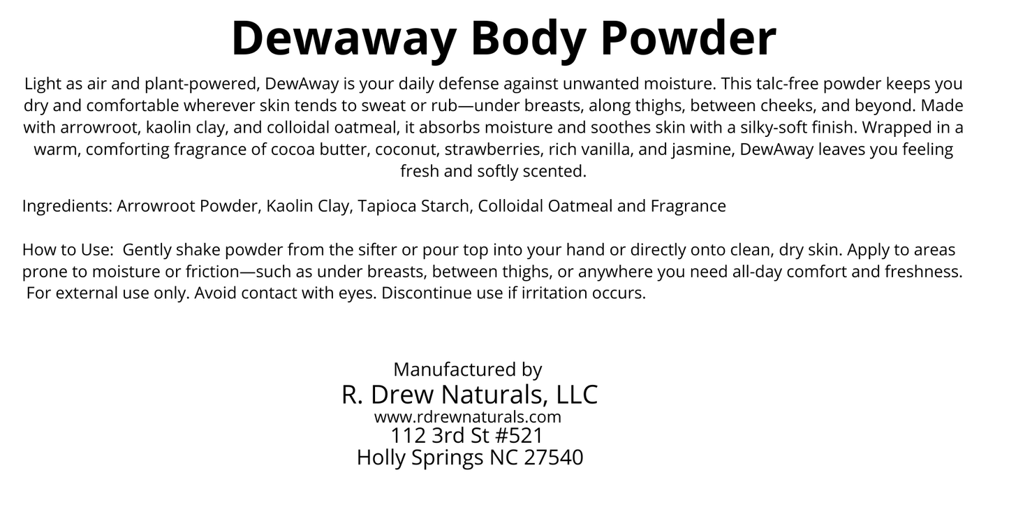 Bulk - DewAway Body Powder