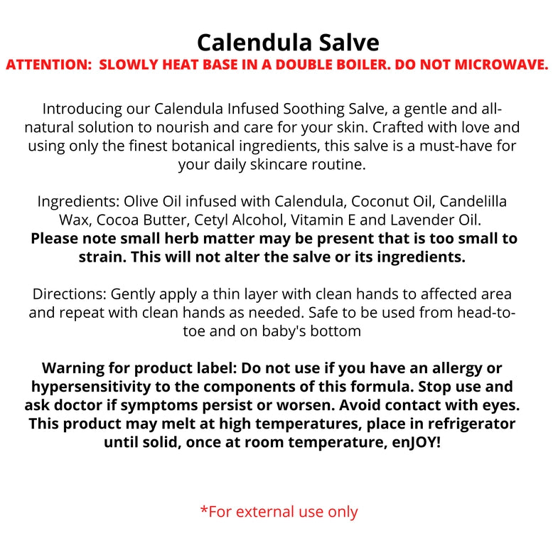 Bulk - Calendula Salve