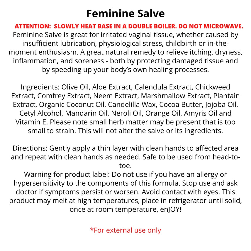 Bulk - Feminine Salve