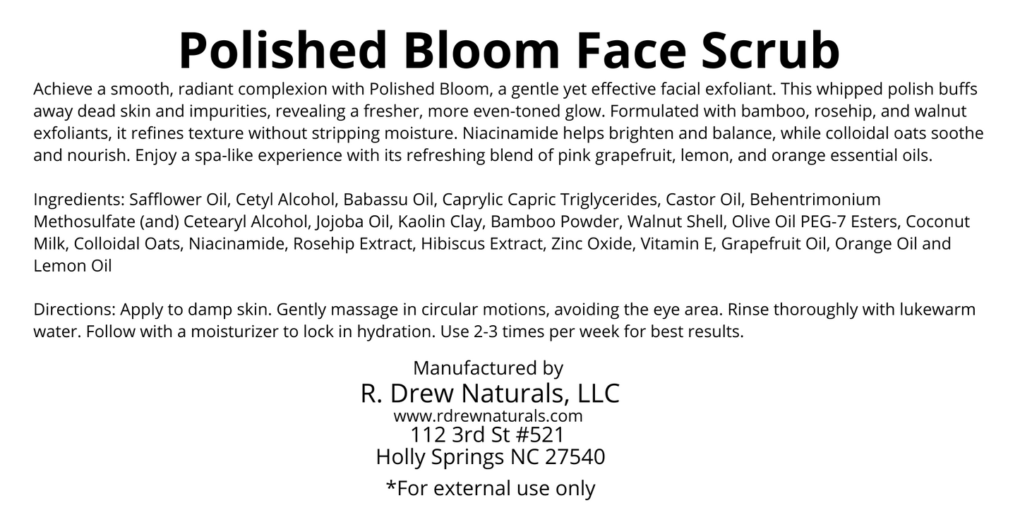 Polished Bloom Face Scrub