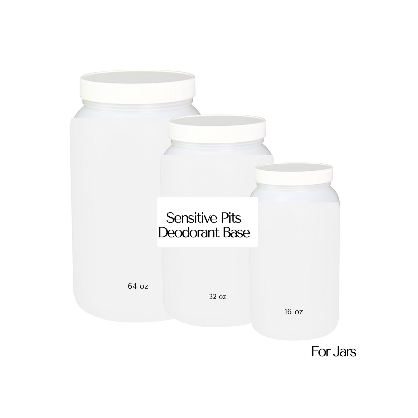 Bulk - Sensitive Pits Deodorant Base for Jars