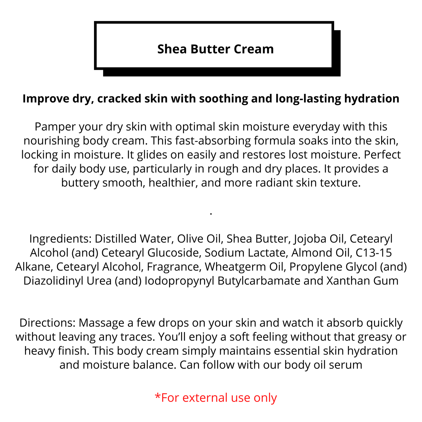 Bulk - Shea Butter Cream