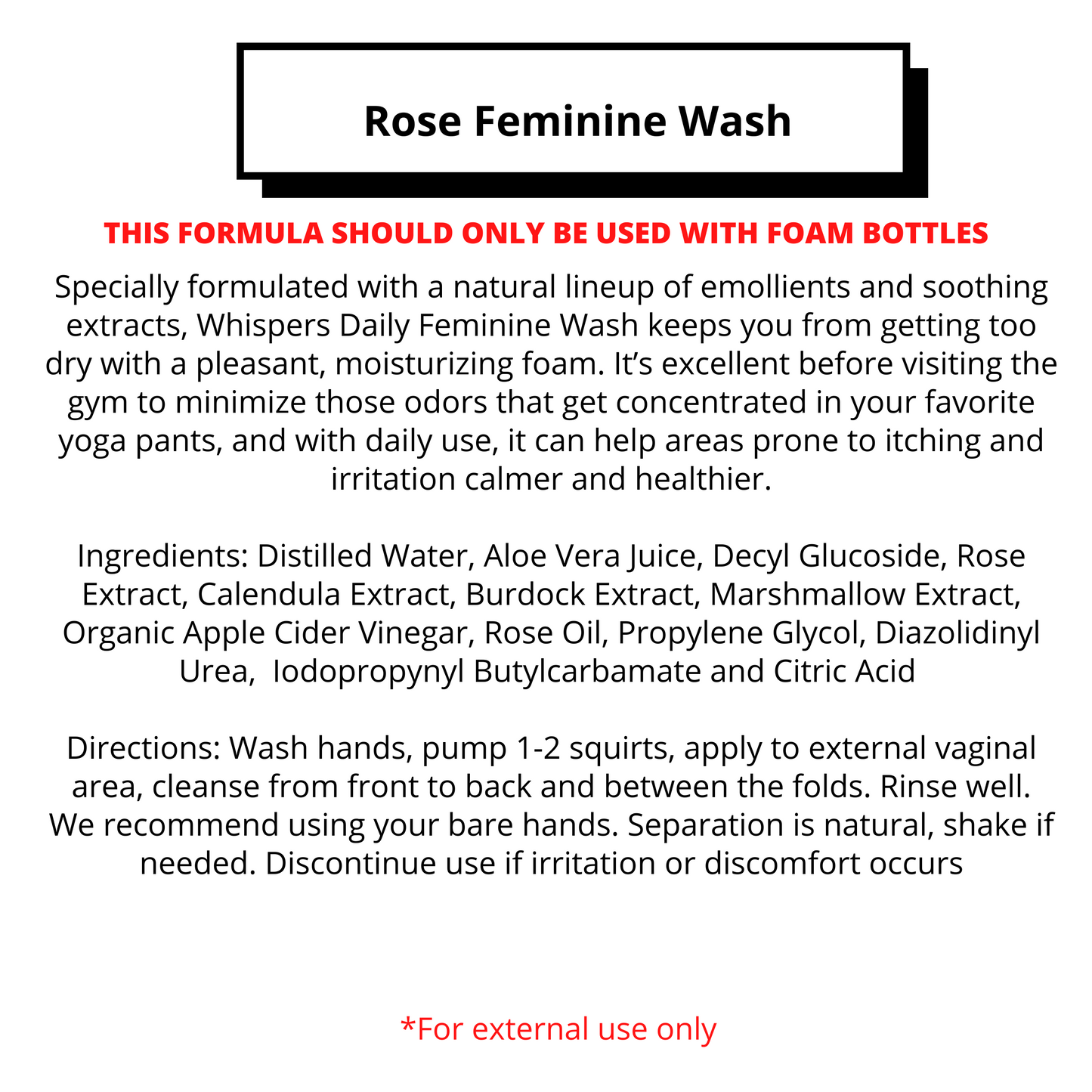 Bulk - Feminine Wash