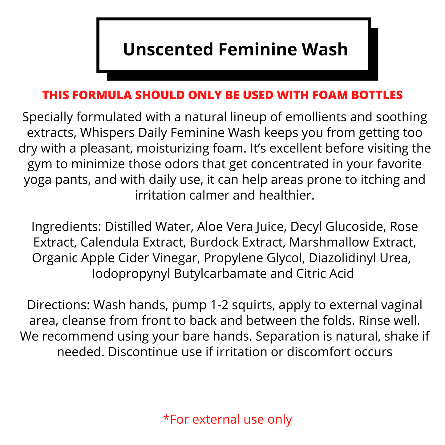 Bulk - Feminine Wash